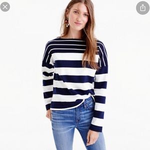 NWOT jcrew cotton nautical stripe tee